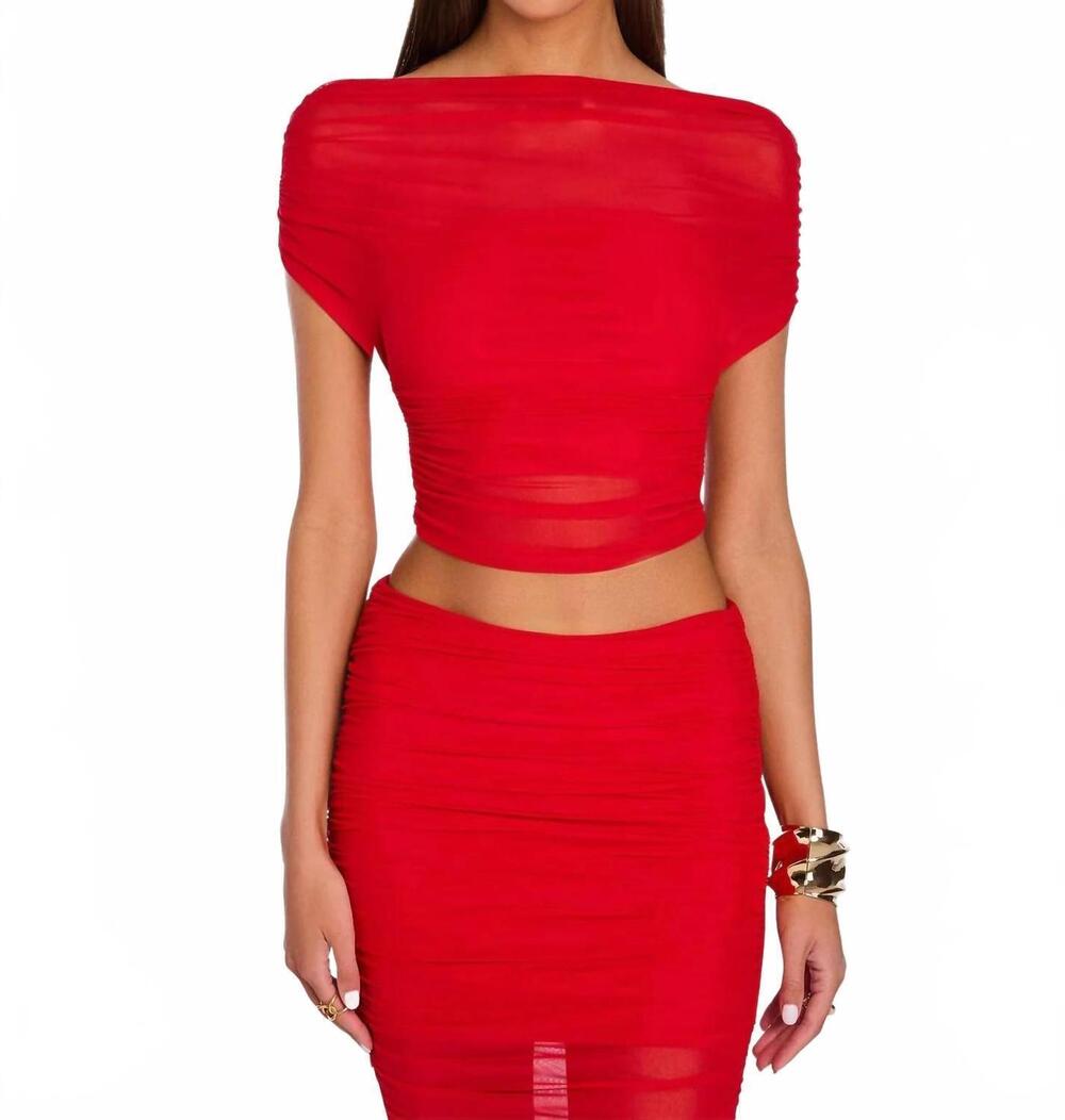 NEW SER.O.YA marsh top in derby red/eggshell